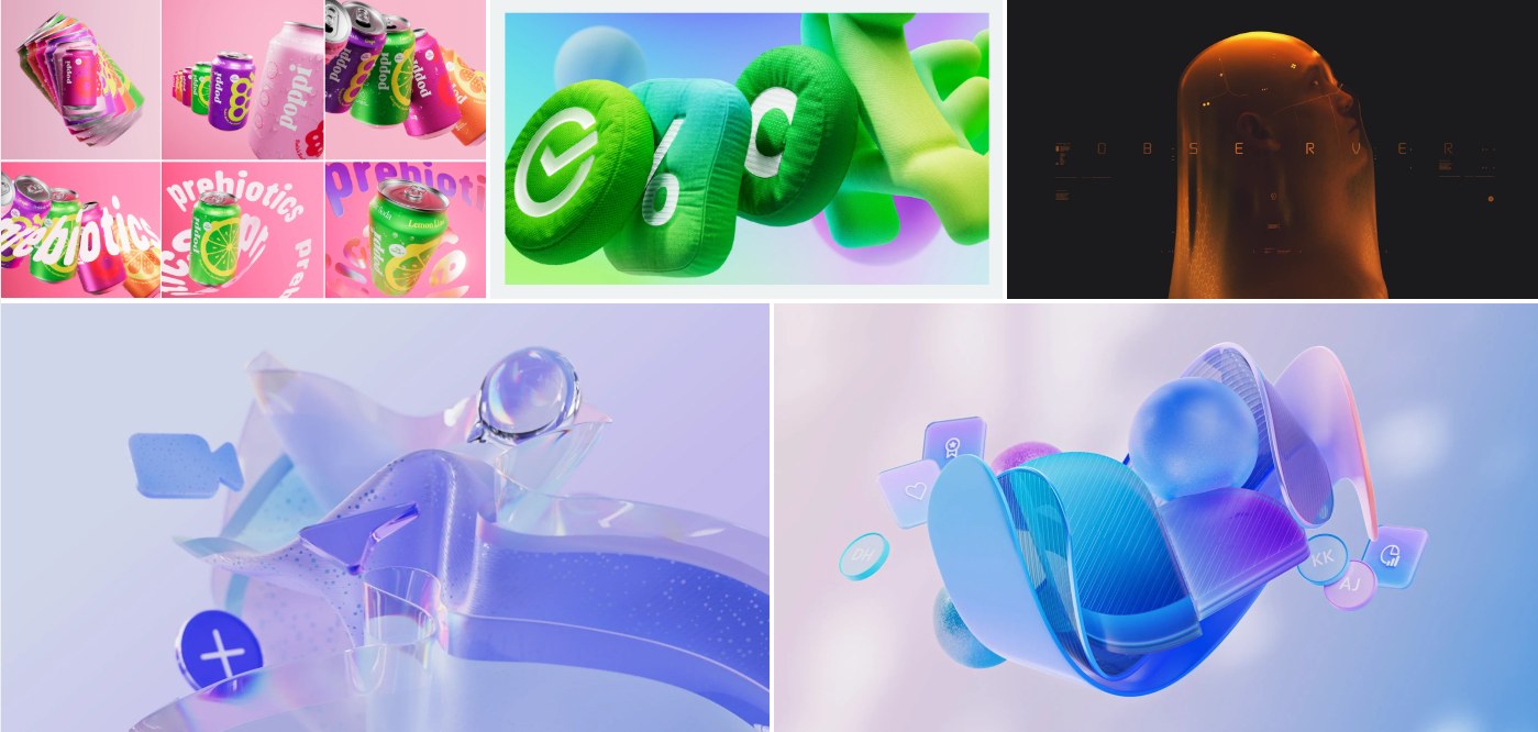 Digital maximalism · 3D текстуры